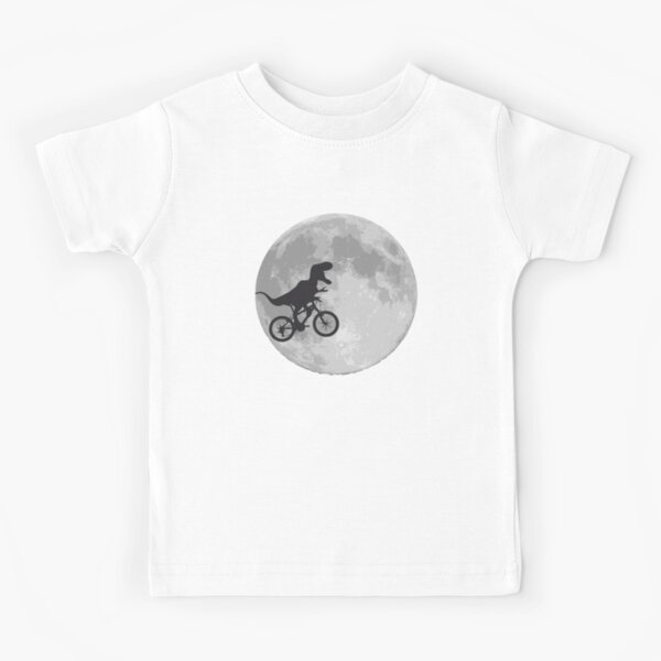 T-rex riding a bike Kids T-Shirt