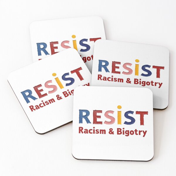 Item preview, RESIST Racism & Bigotry - Protest Art designed and sold by BlindCatCreative.