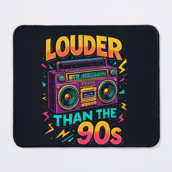 Item preview, Louder Than the 90s – Retro Boombox Graffiti Design | Vintage Hip-Hop Aesthetic Shirt & Sticker designed and sold by Laugh & Rewind .