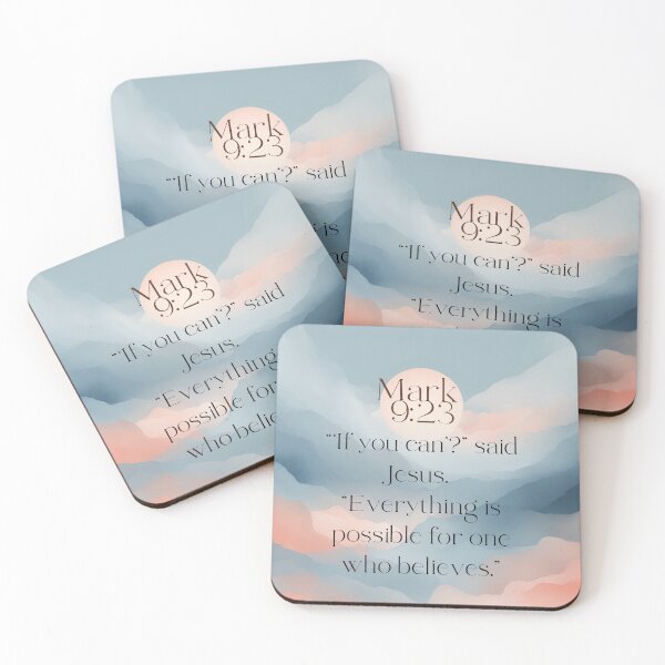 Item preview, Mark 9:23 Christian Bible Verse Image designed and sold by Our Bible Journey.
