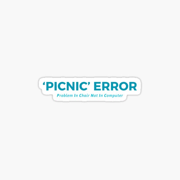 Artikel-Vorschau von PICNIC-Fehler, designt und verkauft von Tangent Threads.