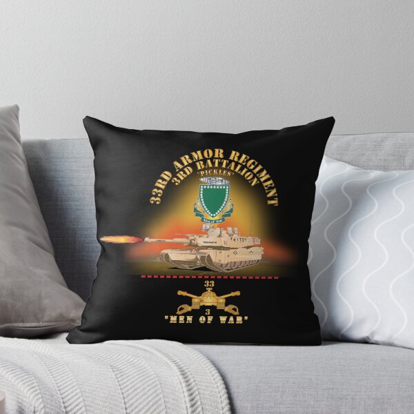 Item preview, Army - 3rd Bn 33rd Armor Branch w 33rd Armor PICKLES DUI - MEN OF WAR w Fire - Shirt X 30 designed and sold by Military Insignia Products.