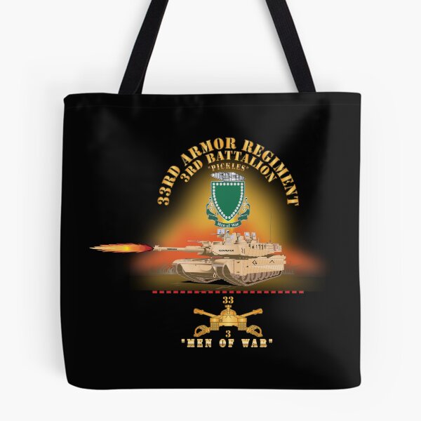 Item preview, Army - 3rd Bn 33rd Armor Branch w 33rd Armor PICKLES DUI - MEN OF WAR w Fire - Shirt X 30 designed and sold by Military Insignia Products.
