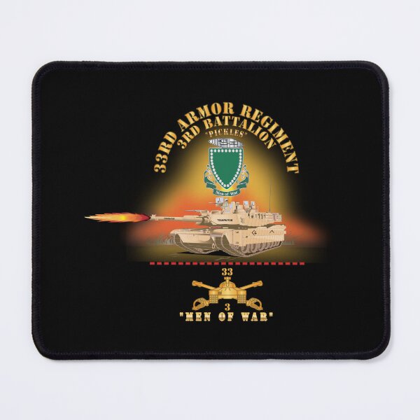 Item preview, Army - 3rd Bn 33rd Armor Branch w 33rd Armor PICKLES DUI - MEN OF WAR w Fire - Shirt X 30 designed and sold by Military Insignia Products.
