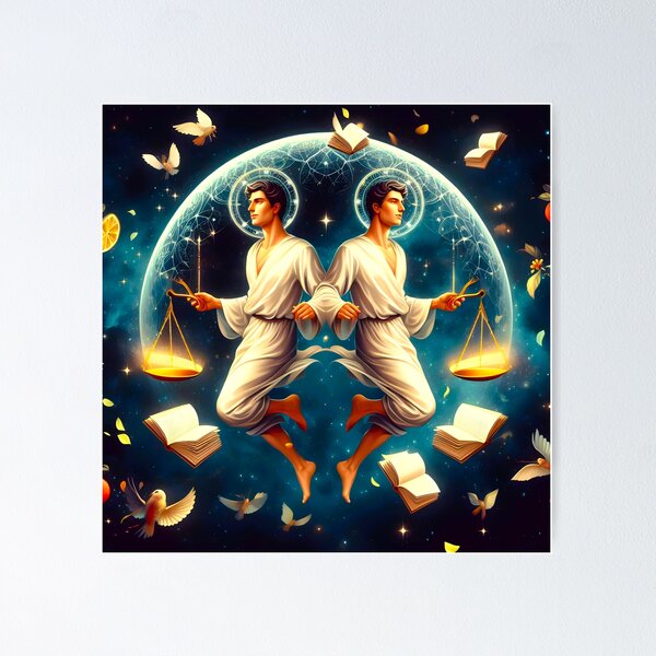 Item preview, Cosmic Harmony: Guardians of Justice and Wisdom designed and sold by Fantabulous.