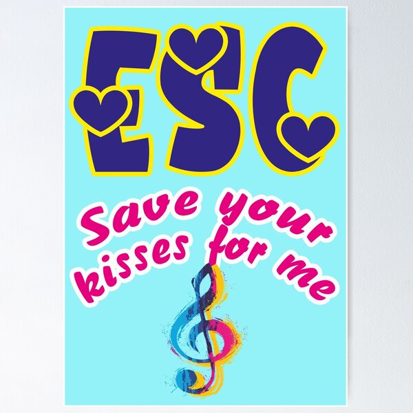 Item preview, Eurovision song contest, save your kisses for me designed and sold by Mauswohn.