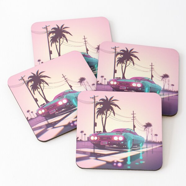 Item preview, Vaporwave Summer – Neon Cruise designed and sold by Bearabilia.