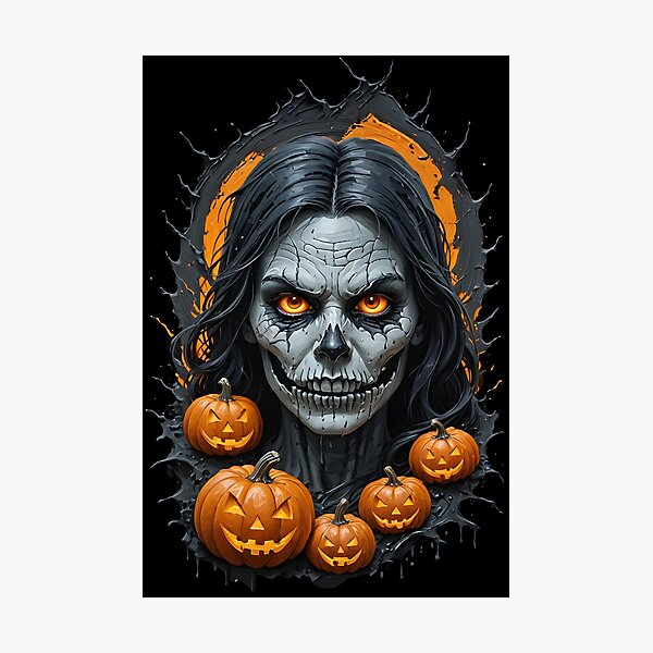 Item preview, Halloween Pumpkin And Demon designed and sold by ashutoashutosh.