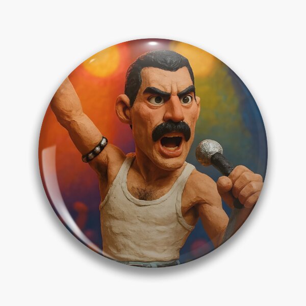 Artikelvorschau, Freddie Mercury Claymation-Stil entworfen und verkauft von digitalsapiens.