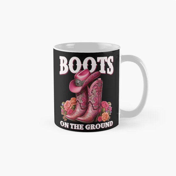 Item preview, Boots On The Ground Pink Cowgirl Linedance Western Cowboy designed and sold by masterdeer.