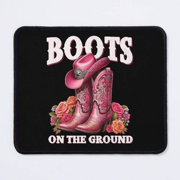 Item preview, Boots On The Ground Pink Cowgirl Linedance Western Cowboy designed and sold by masterdeer.