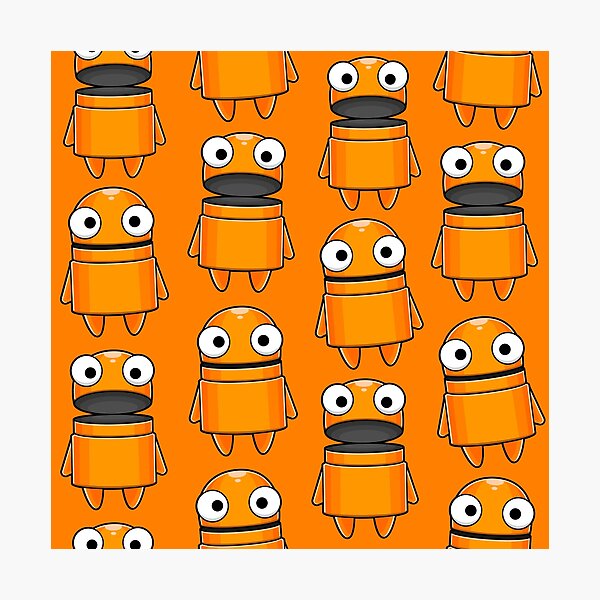 Item preview, REPO Game Character Seamless Pattern designed and sold by Kubala Designs.