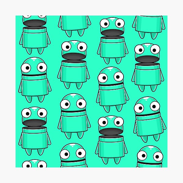 Item preview, REPO Game Character Seamless Pattern designed and sold by Kubala Designs.