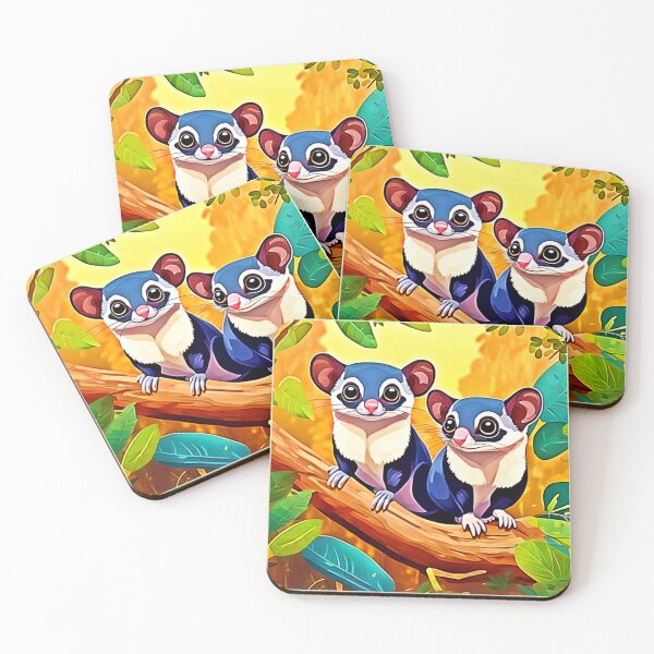 Item preview, Cute Sugar Gliders designed and sold by Health And Fitness Posts e-Store.