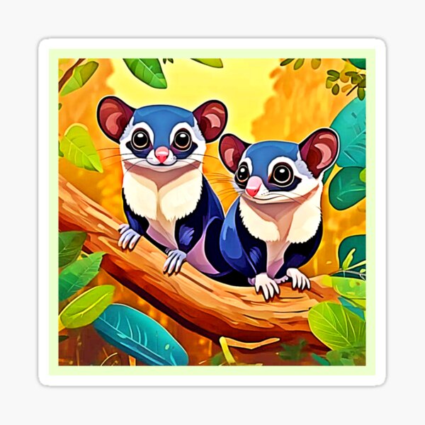 Item preview, Cute Sugar Gliders designed and sold by Health And Fitness Posts e-Store.