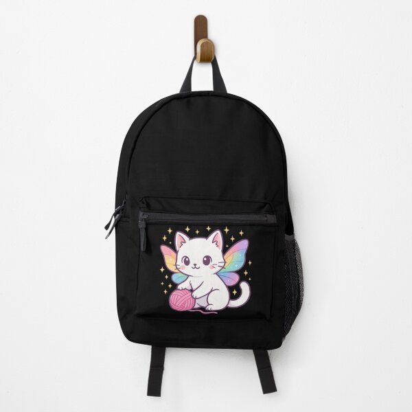 Item preview, Fairy Cat Knitting Kawaii designed and sold by TomFrontierArt.
