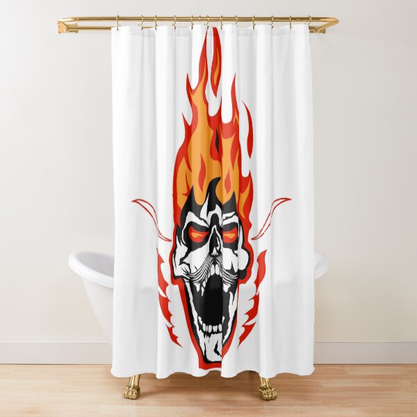 Item preview, skull flame fire skull mustache hipster designed and sold by Achille3777.