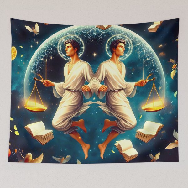 Item preview, Cosmic Harmony: Guardians of Justice and Wisdom designed and sold by Fantabulous.