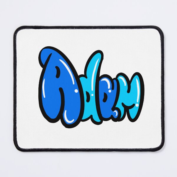 Item preview, Adam name in blue graffiti calligraphy Top 10 best personalised gifts for boys Adam designed and sold by Artonmytee.