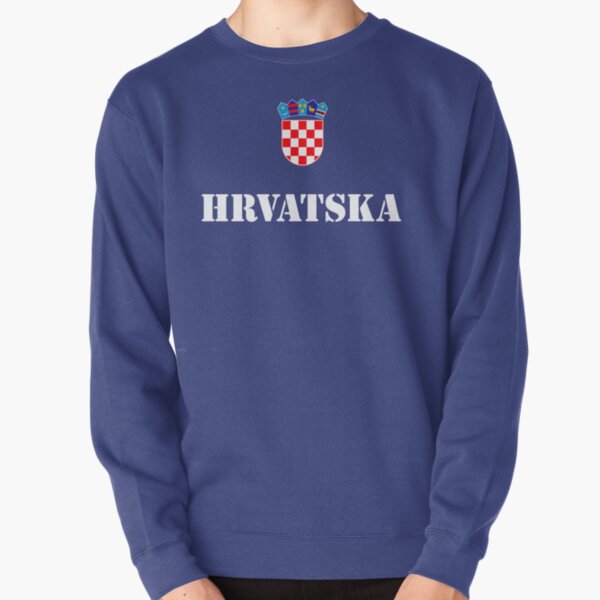 Tcombo Croatia Flag Croatian Strong Pride Youth Fleece Crewneck Sweater 