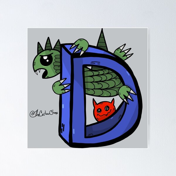 Item preview, The Letter D designed and sold by TheCartoonChaos.