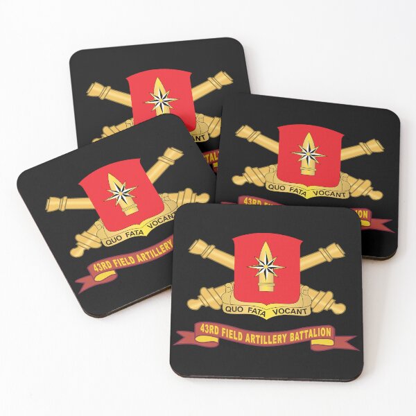 Item preview, 43rd Field Artillery Battalion - Red w Br - Ribbon X 300 designed and sold by Military Insignia Products.