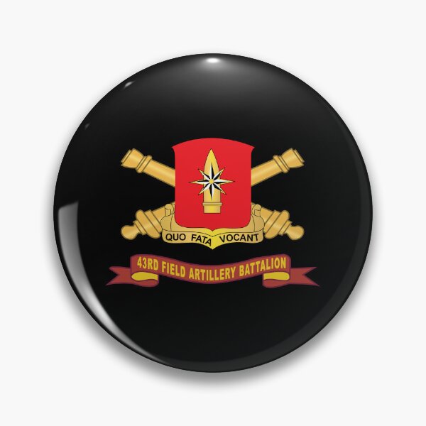 Item preview, 43rd Field Artillery Battalion - Red w Br - Ribbon X 300 designed and sold by Military Insignia Products.