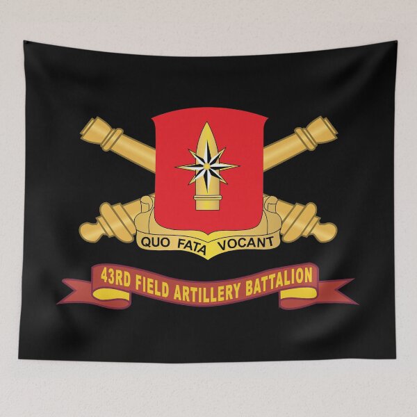 Item preview, 43rd Field Artillery Battalion - Red w Br - Ribbon X 300 designed and sold by Military Insignia Products.