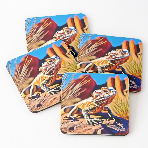 Item preview, Desert Bearded Dragon Design designed and sold by Health And Fitness Posts e-Store.