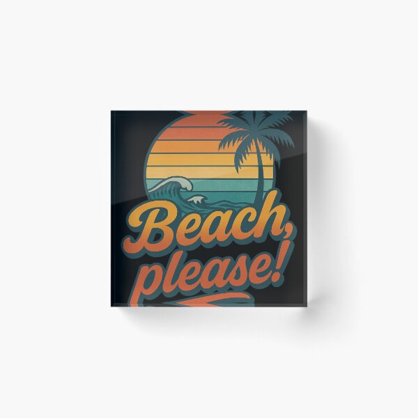 Item preview, Beach, Please! – Retro Sunset Ocean Vibes Design designed and sold by Kampendesigns.