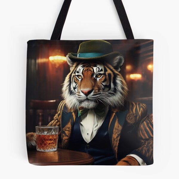 Item preview, Tiger, enjoys a dram (whisky) Edinburgh Pub designed and sold by Gmacamera Creations.