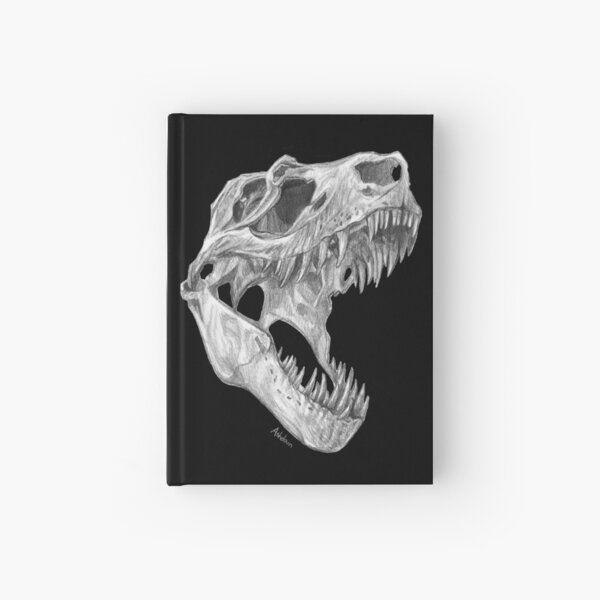T-rex skull Hardcover Journal