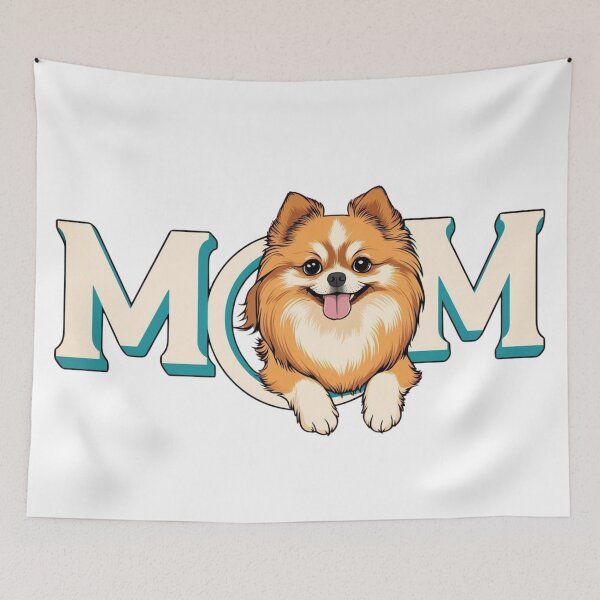 Item preview, Mom Pomeranian Papillon Lover Retro  designed and sold by hemp3x.