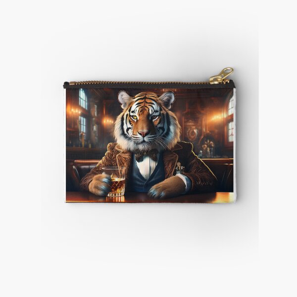 Item preview, Tiger in the wilds of an Edinburgh Bar enjoying a dram designed and sold by Gmacamera Creations.