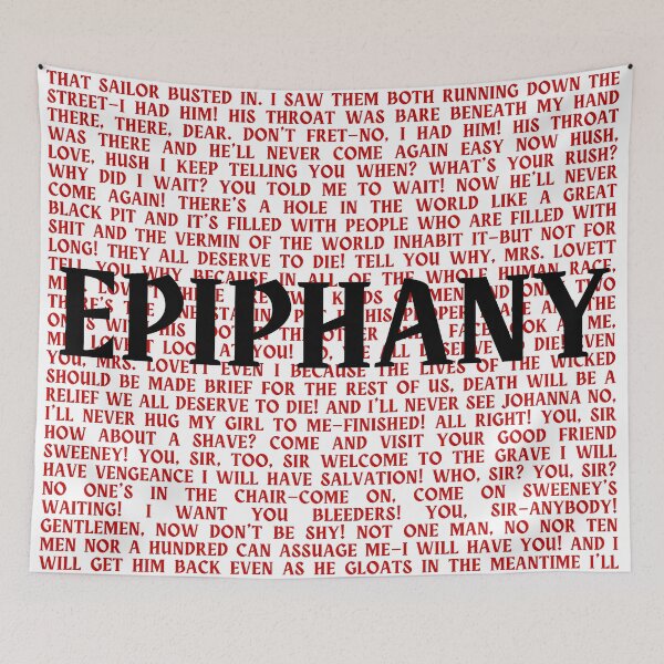 Item preview, Sweeney Todd lyrics designed and sold by broadwaygirl142.