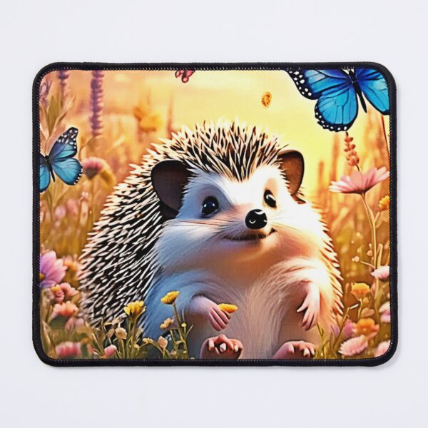 Item preview, Butterfly Hedgehog Art designed and sold by Health And Fitness Posts e-Store.
