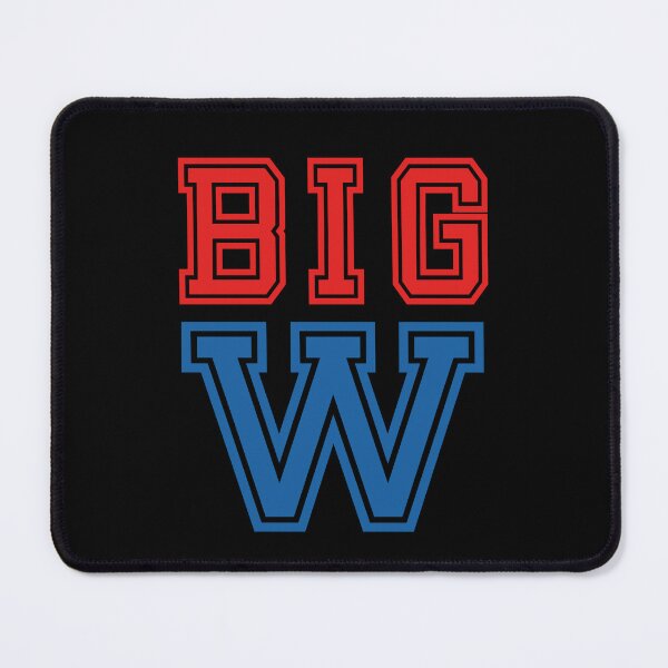 Item preview, "Big W" in red and blue designed and sold by PariSeine.