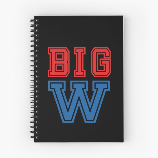 Item preview, "Big W" in red and blue designed and sold by PariSeine.