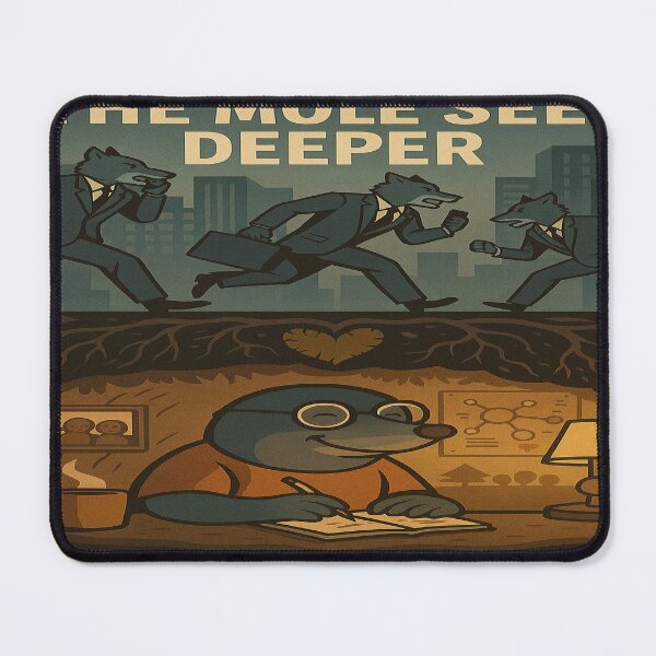 Item preview, The Mole Sees Deeper designed and sold by LOGOSINTERIUM.