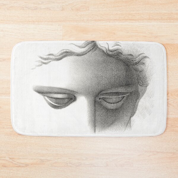 Item preview, Vintage original drawing. Female marble statue. Face detail. designed and sold by Shoot-The-Moon.