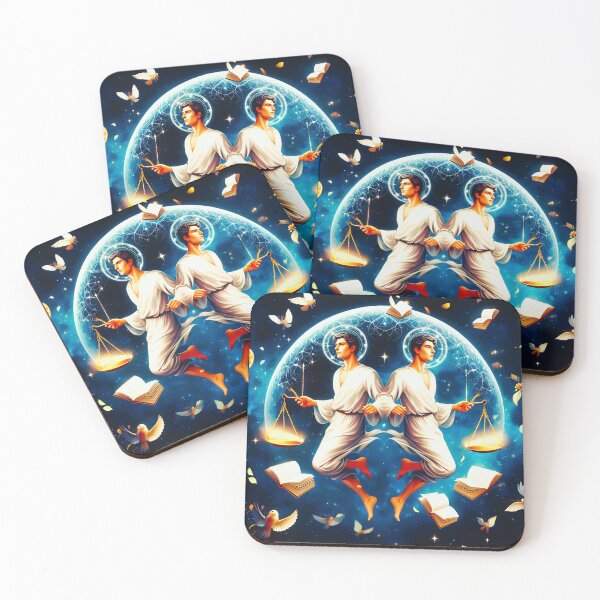Item preview, Cosmic Harmony: Guardians of Justice and Wisdom designed and sold by Fantabulous.