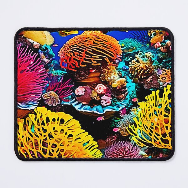 Item preview, Vibrant Tropical Coral Garden Design designed and sold by Health And Fitness Posts e-Store.