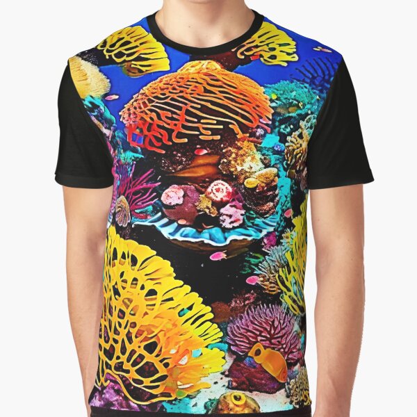 Aperçu de l'œuvre Conception de jardin de corail tropical dynamique créée et vendue par Health And Fitness Posts e-Store.