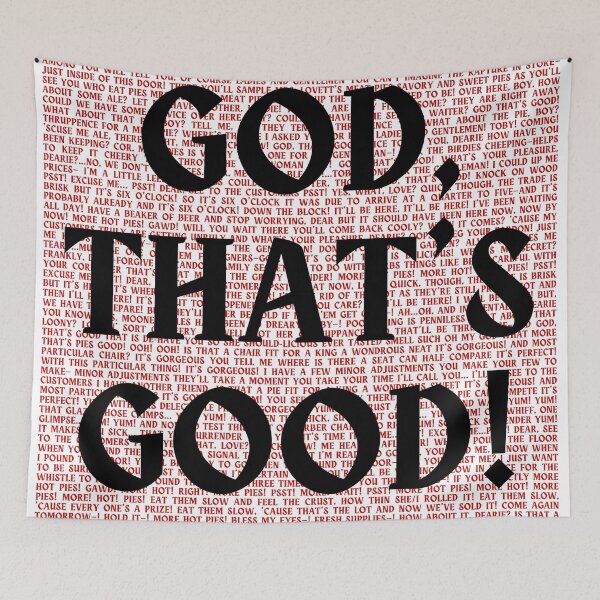 Item preview, Sweeney Todd lyrics designed and sold by broadwaygirl142.