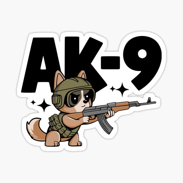 Artikel-Vorschau von AK-9! Taktischer Hund AK-47 Wortspiel, designt und verkauft von PMCreative.
