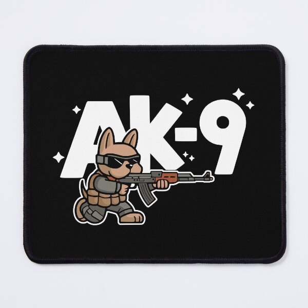Item preview, AK-9! Cute Dog Gun Pun designed and sold by PMCreative.