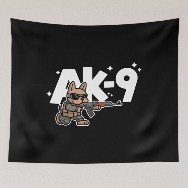 Item preview, AK-9! Cute Dog Gun Pun designed and sold by PMCreative.