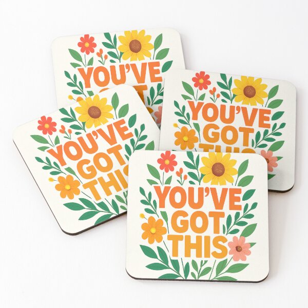Item preview, Floral "You’ve Got This" – Motivational Flower Art designed and sold by PastimeMastery.