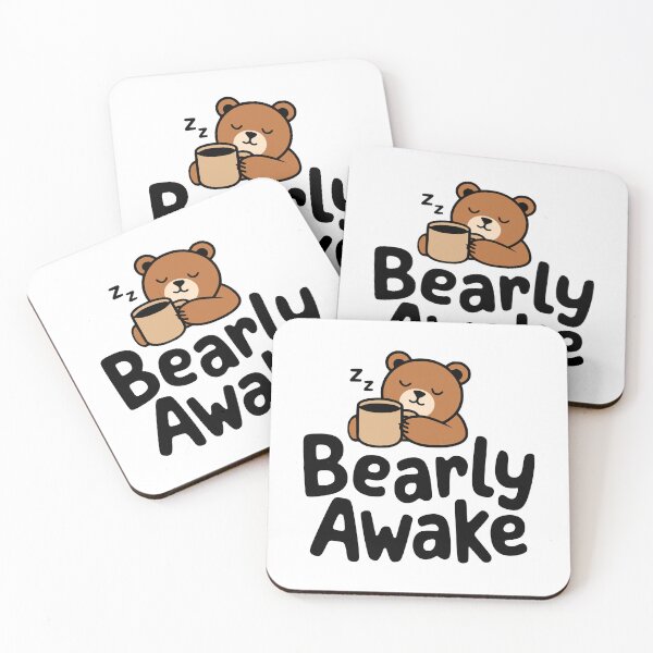Item preview, Bearly Awake! Cute Bear Coffee Pun designed and sold by PMCreative.