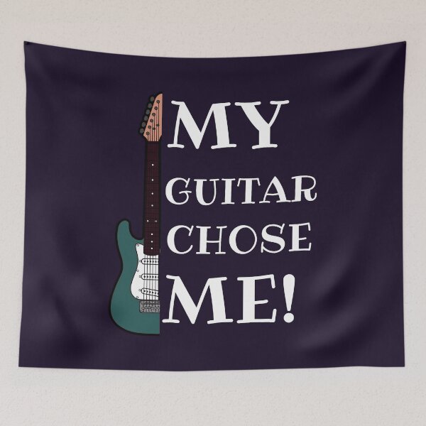 Item preview, My guitar chose me - white  designed and sold by LiskoDesign.